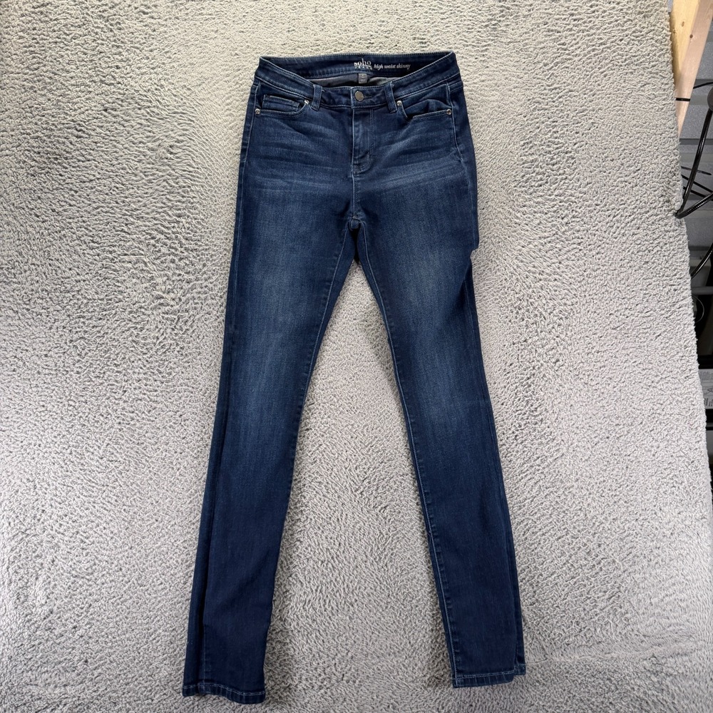 Soho Jeans Womens 4 Blue Cotton Denim Skinny Leg Travel Streetwear Faded Stretch